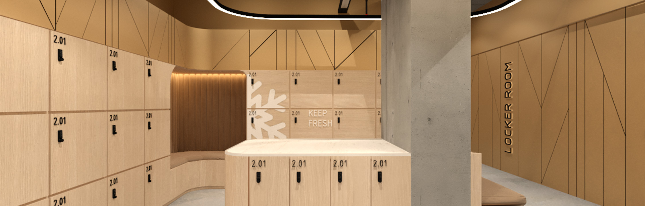 e6 amenities Locker